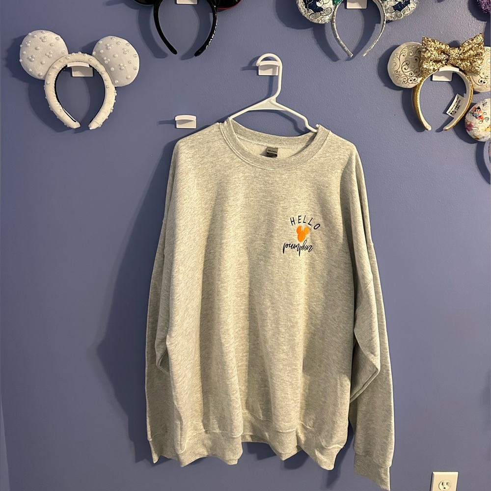 Hello Pumpkin Crewneck. NWOT.